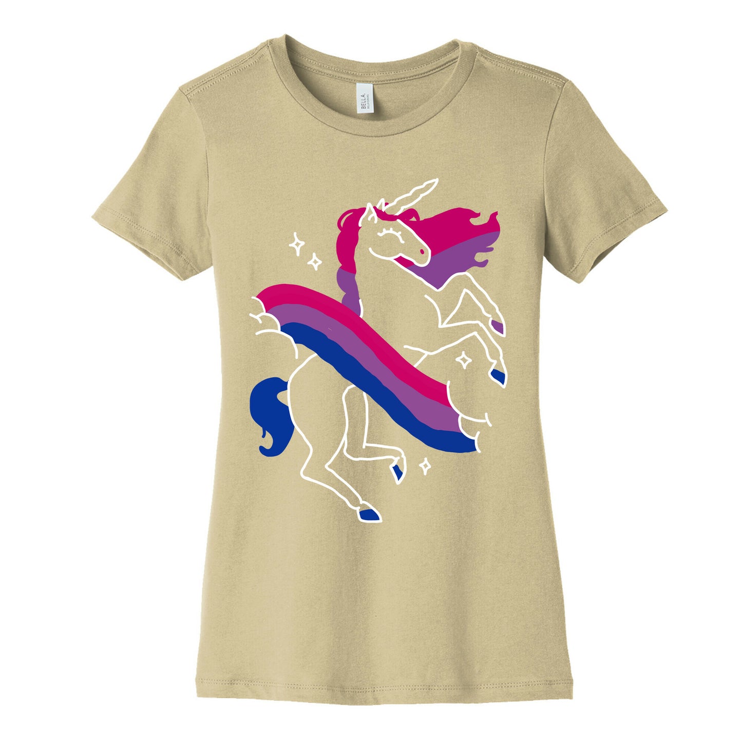Unicorn Bi Pride Women's Cotton Tee