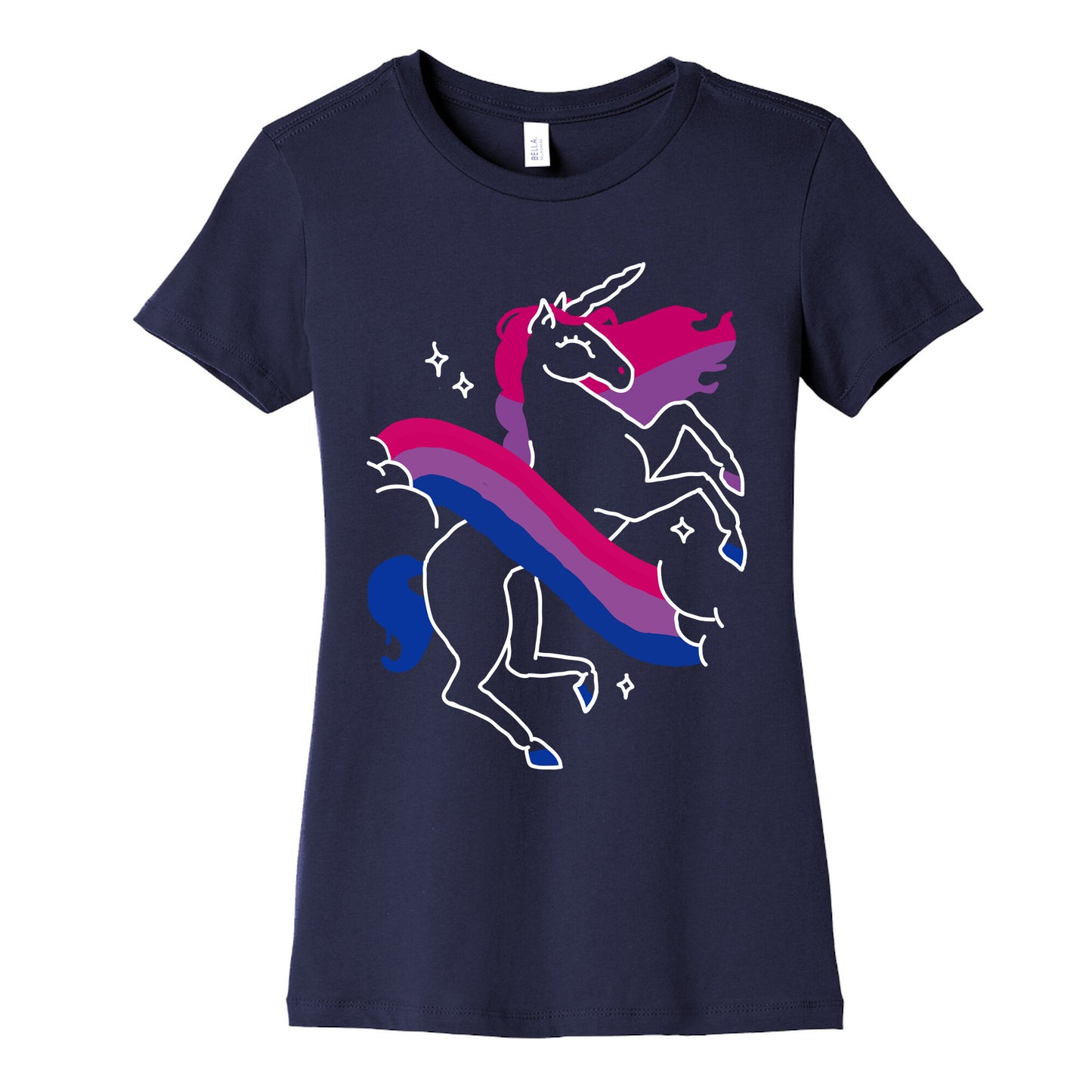 Unicorn Bi Pride Women's Cotton Tee