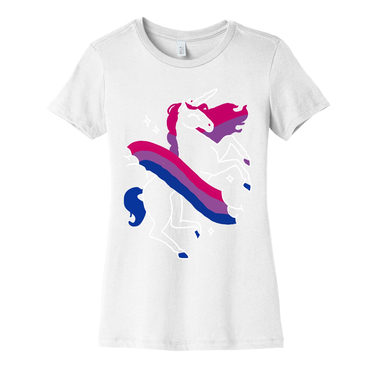 Unicorn Bi Pride Women's Cotton Tee