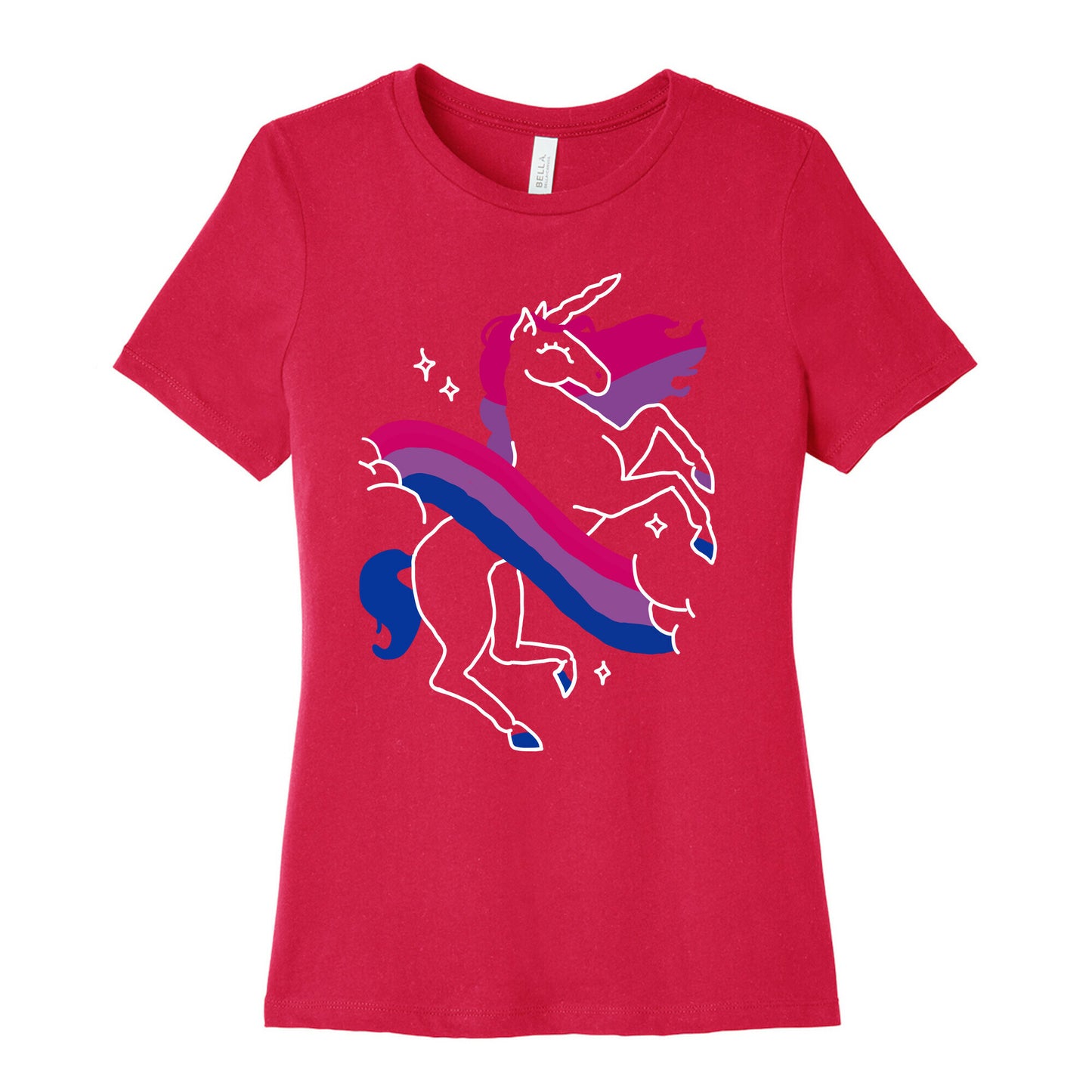 Unicorn Bi Pride Women's Cotton Tee