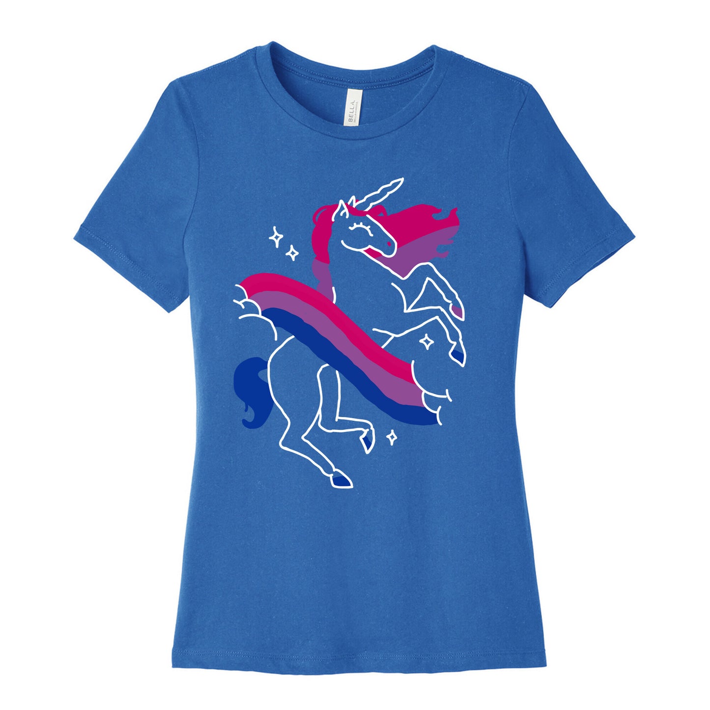 Unicorn Bi Pride Women's Cotton Tee