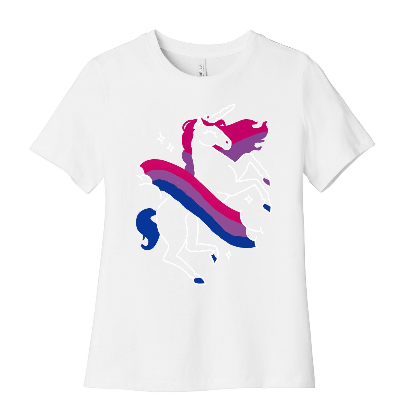 Unicorn Bi Pride Women's Cotton Tee