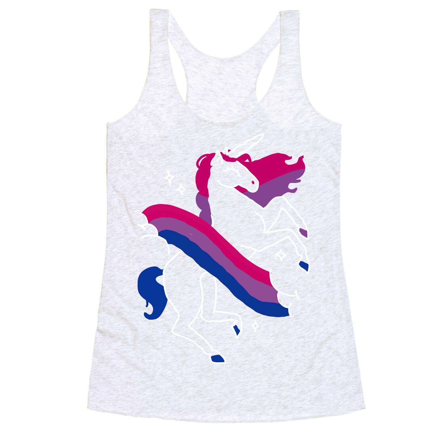 Unicorn Bi Pride Racerback Tank