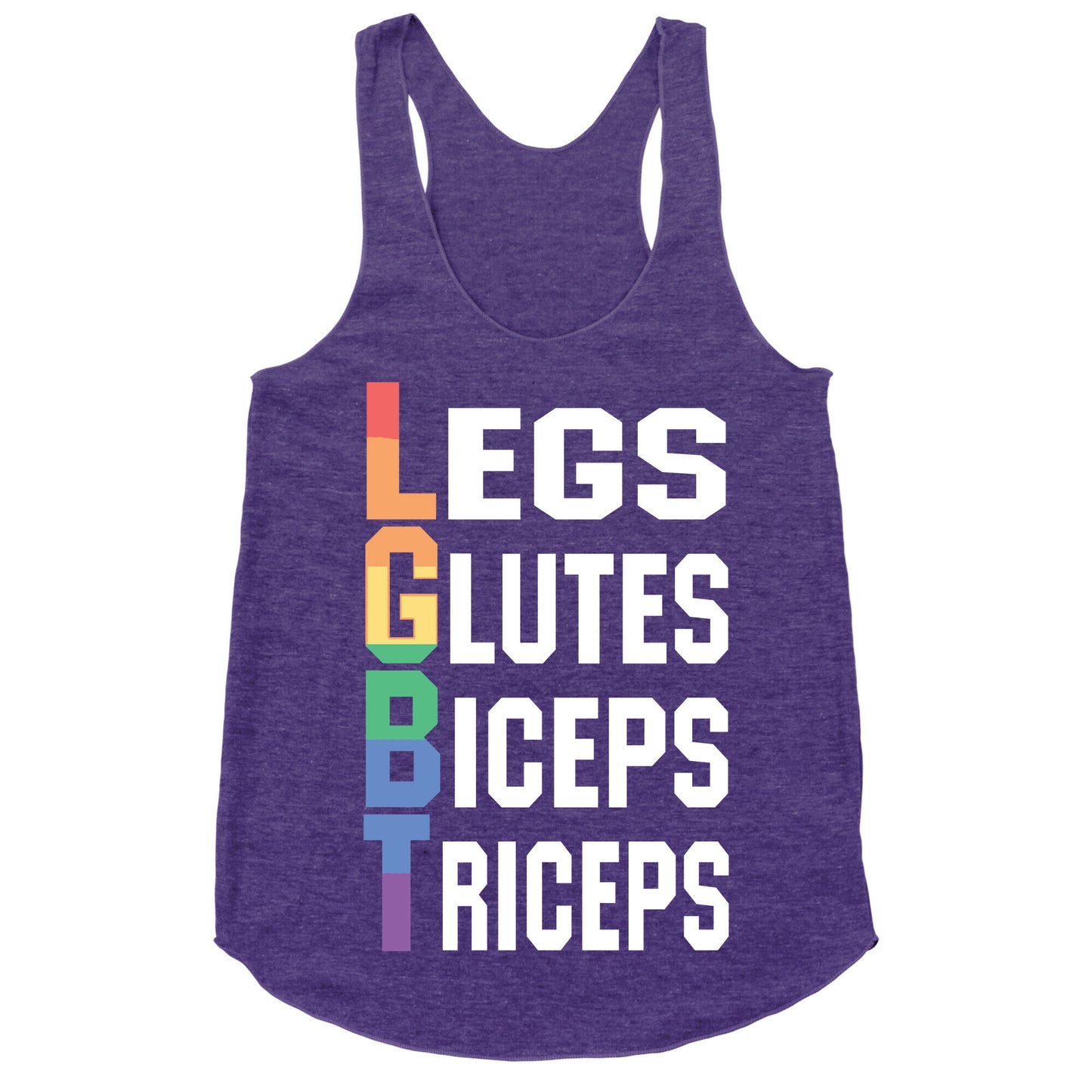 LGBT fitness Racerback Tank