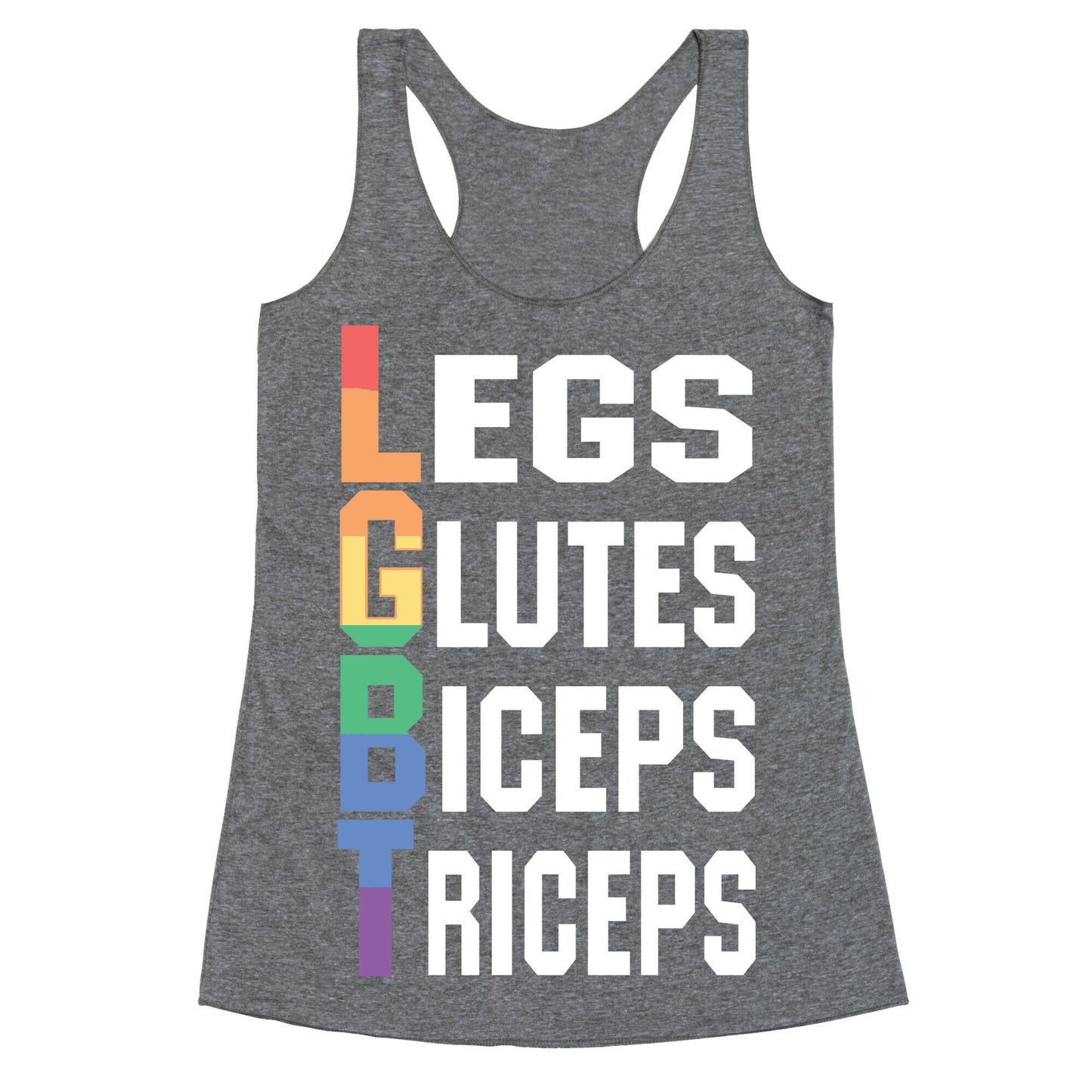 LGBT fitness Racerback Tank