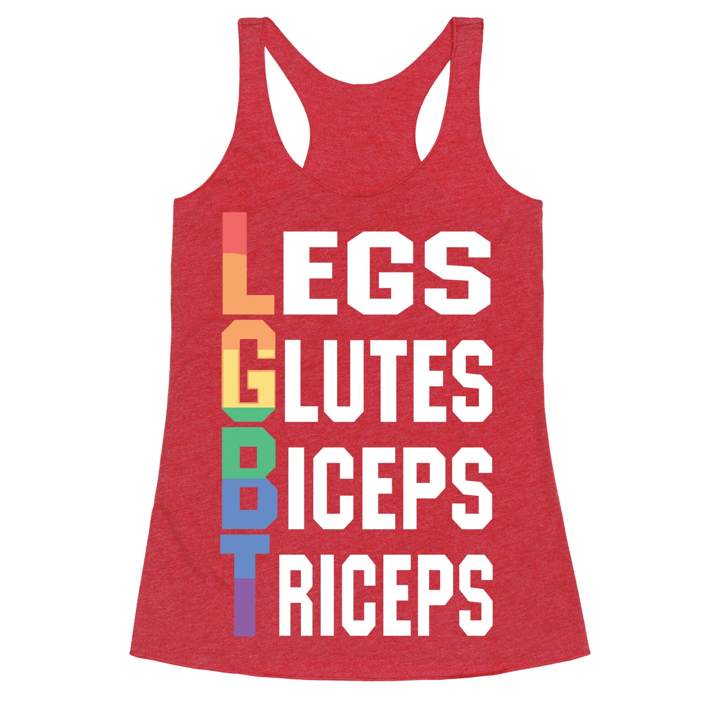 LGBT fitness Racerback Tank