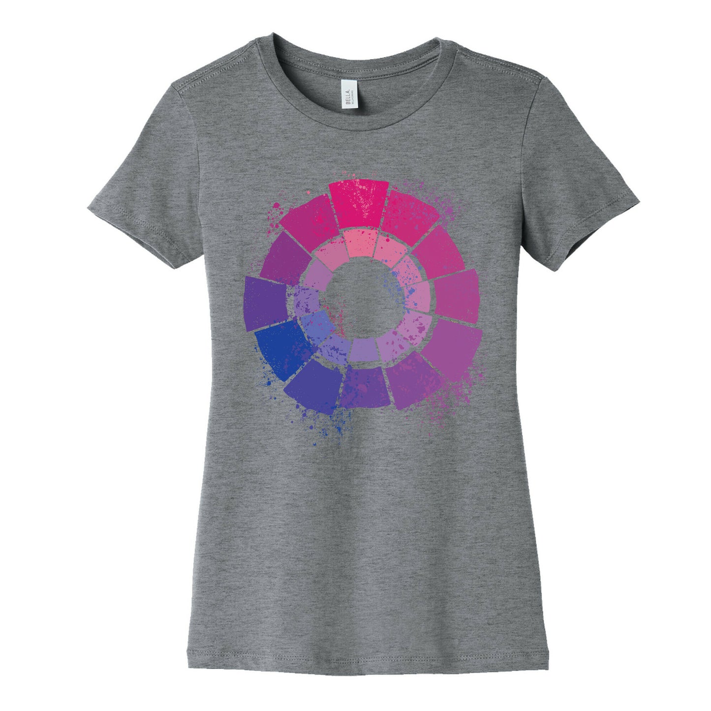 Bi Pride Color Wheel Women's Cotton Tee