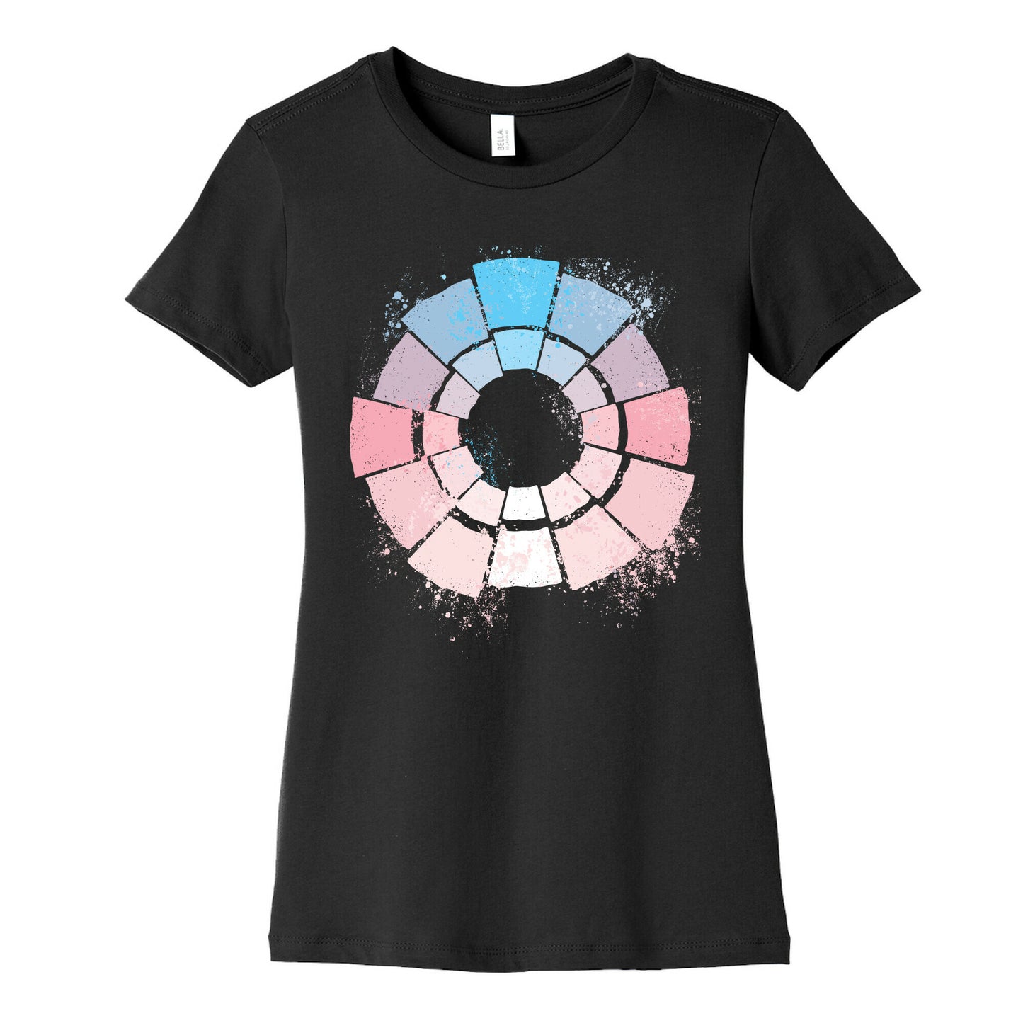 Trans Pride Color Wheel Women's Cotton Tee