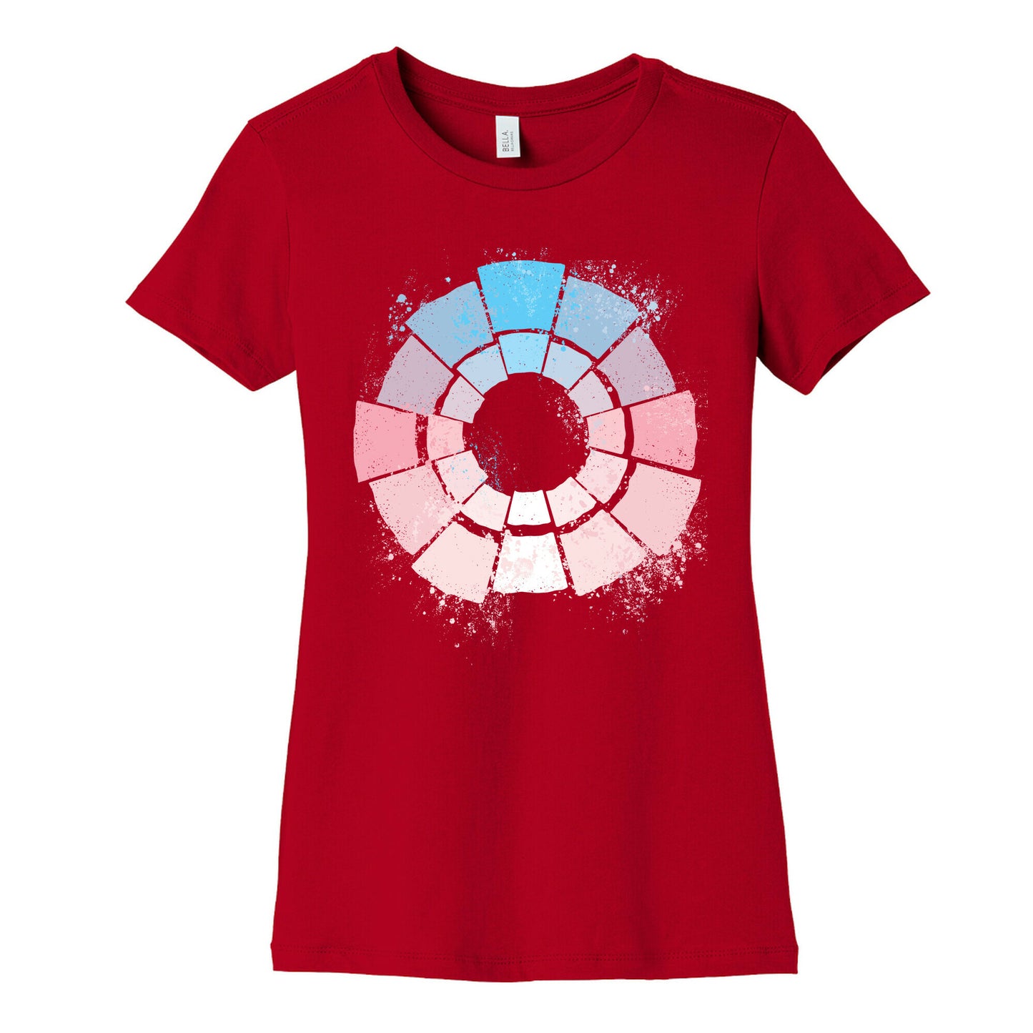 Trans Pride Color Wheel Women's Cotton Tee