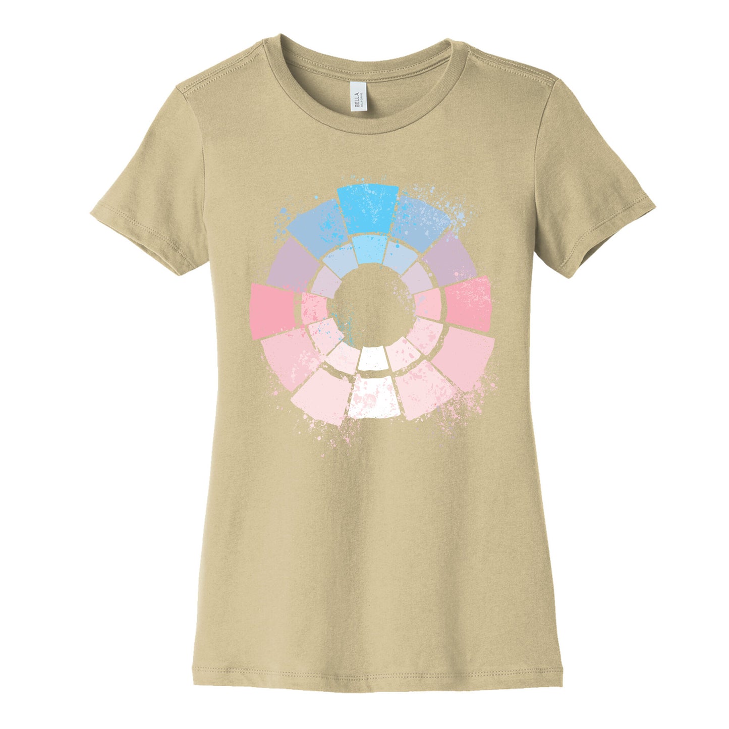 Trans Pride Color Wheel Women's Cotton Tee