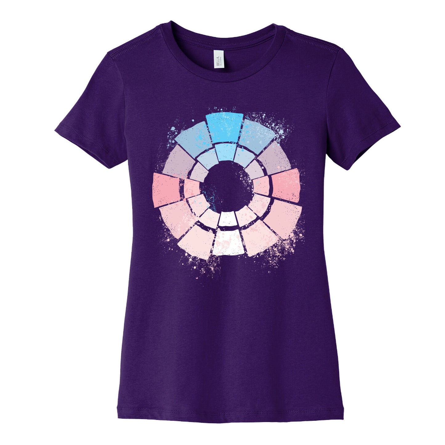 Trans Pride Color Wheel Women's Cotton Tee
