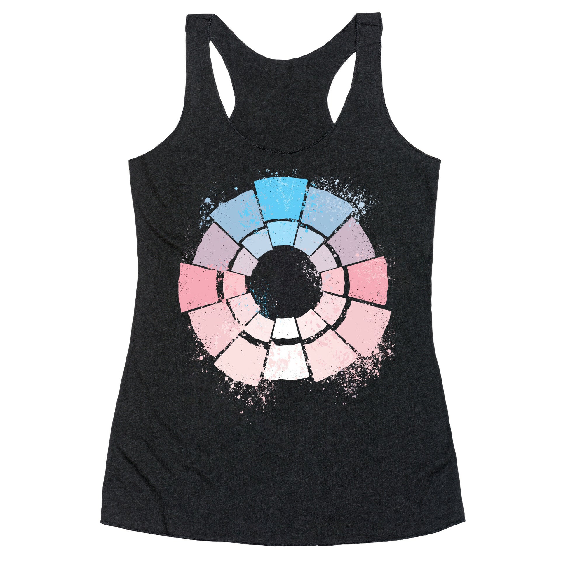 Trans Pride Color Wheel Racerback Tank