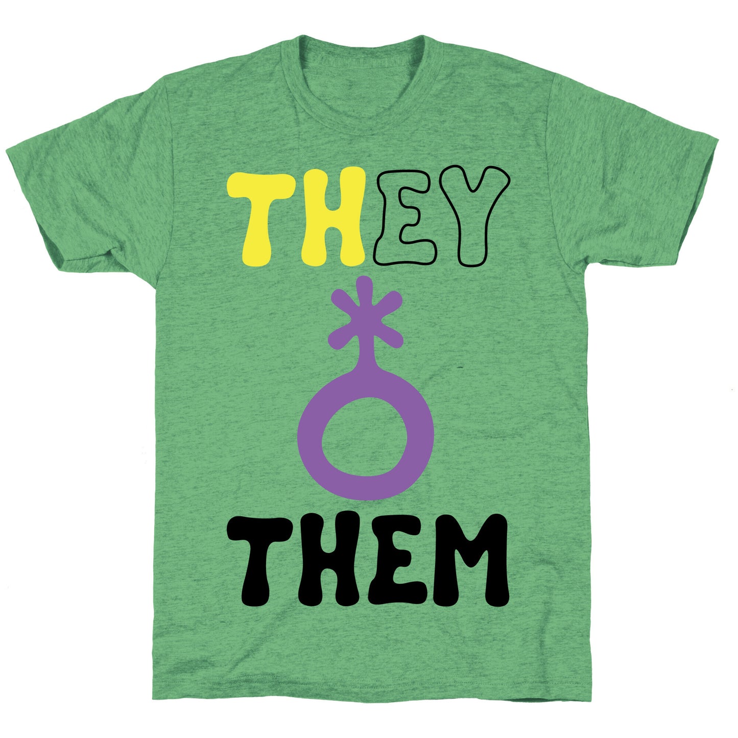 They Them Non Binary Unisex Triblend Tee