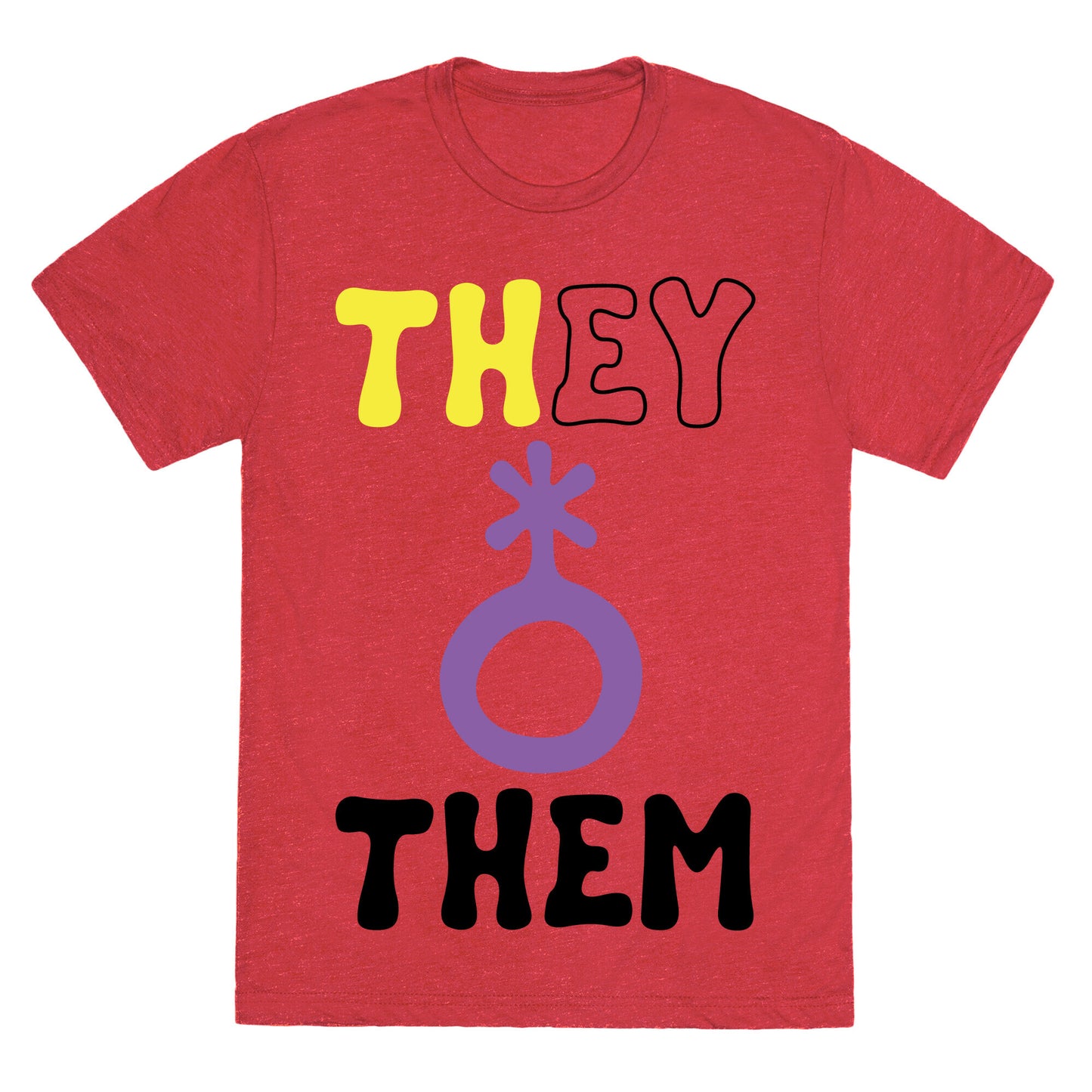 They Them Non Binary Unisex Triblend Tee
