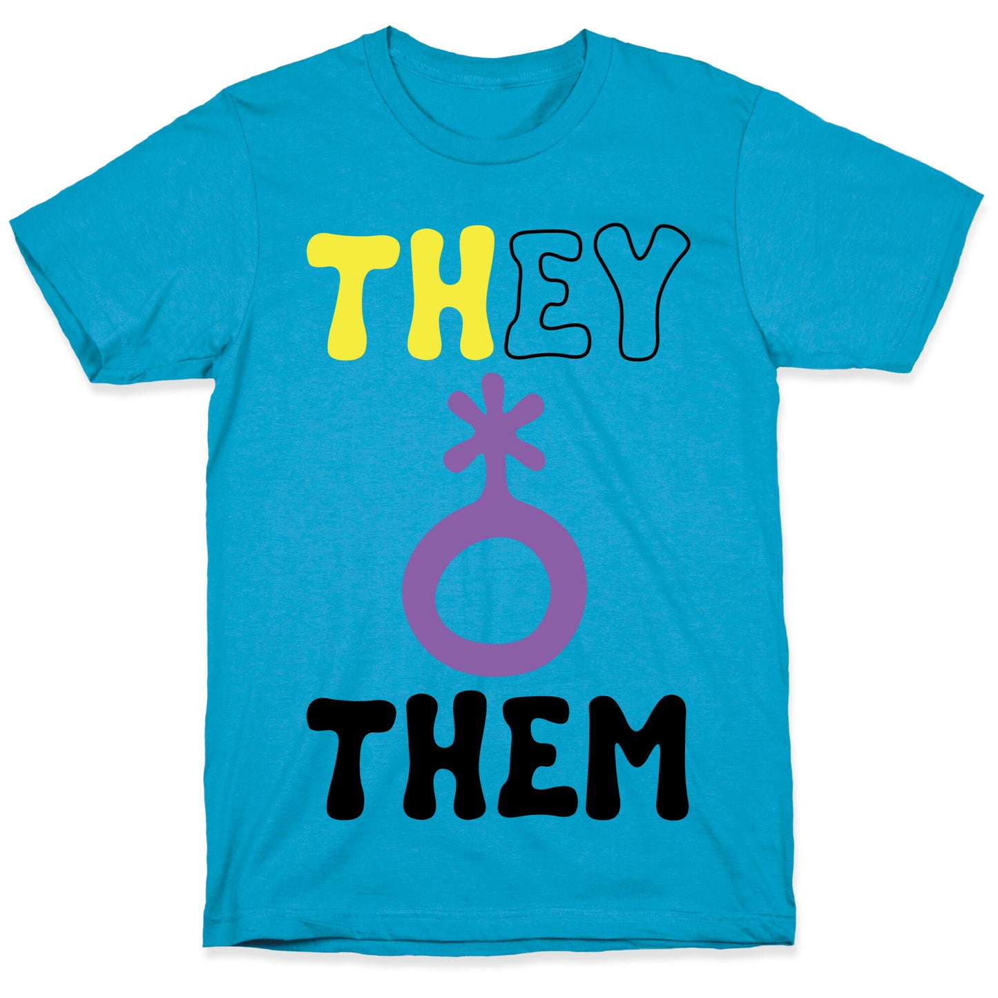 They Them Non Binary Unisex Triblend Tee