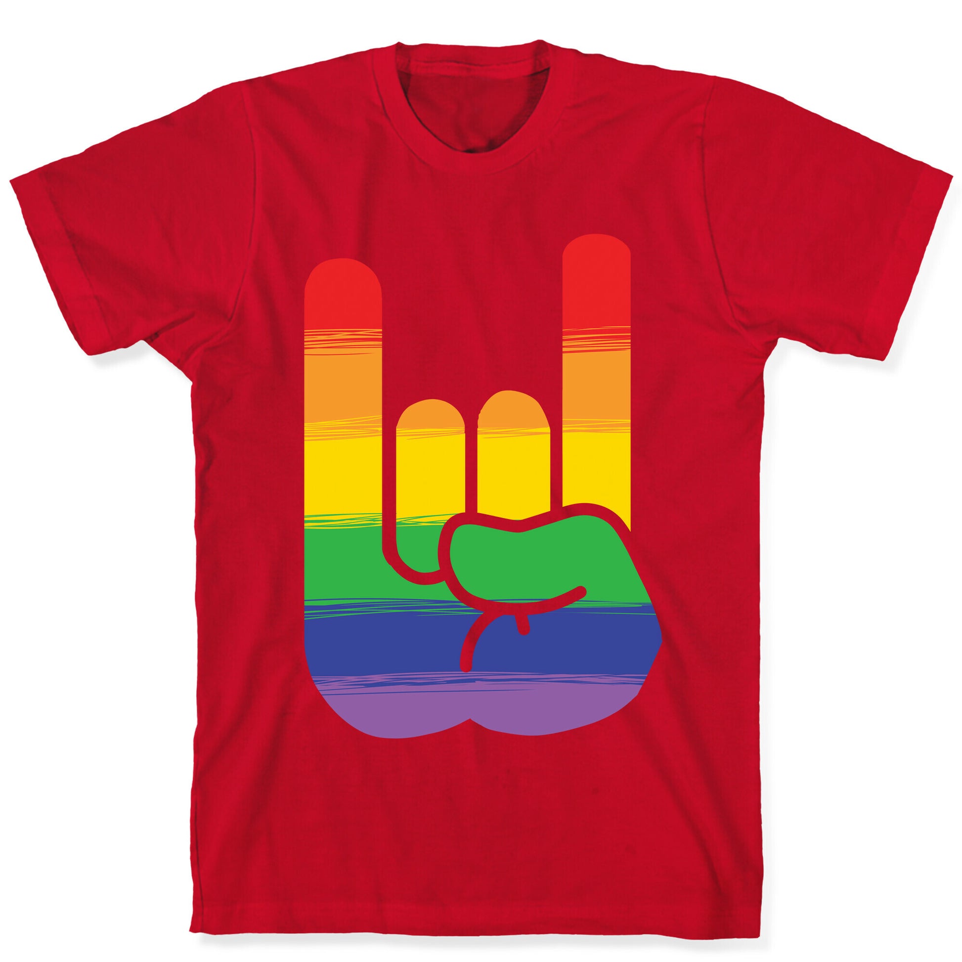 Rock On Gay Pride T-Shirt