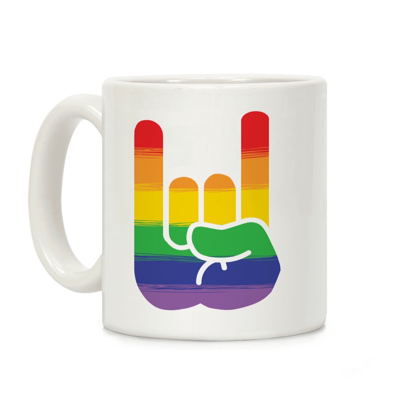 Rock On Gay Pride Coffee Mug