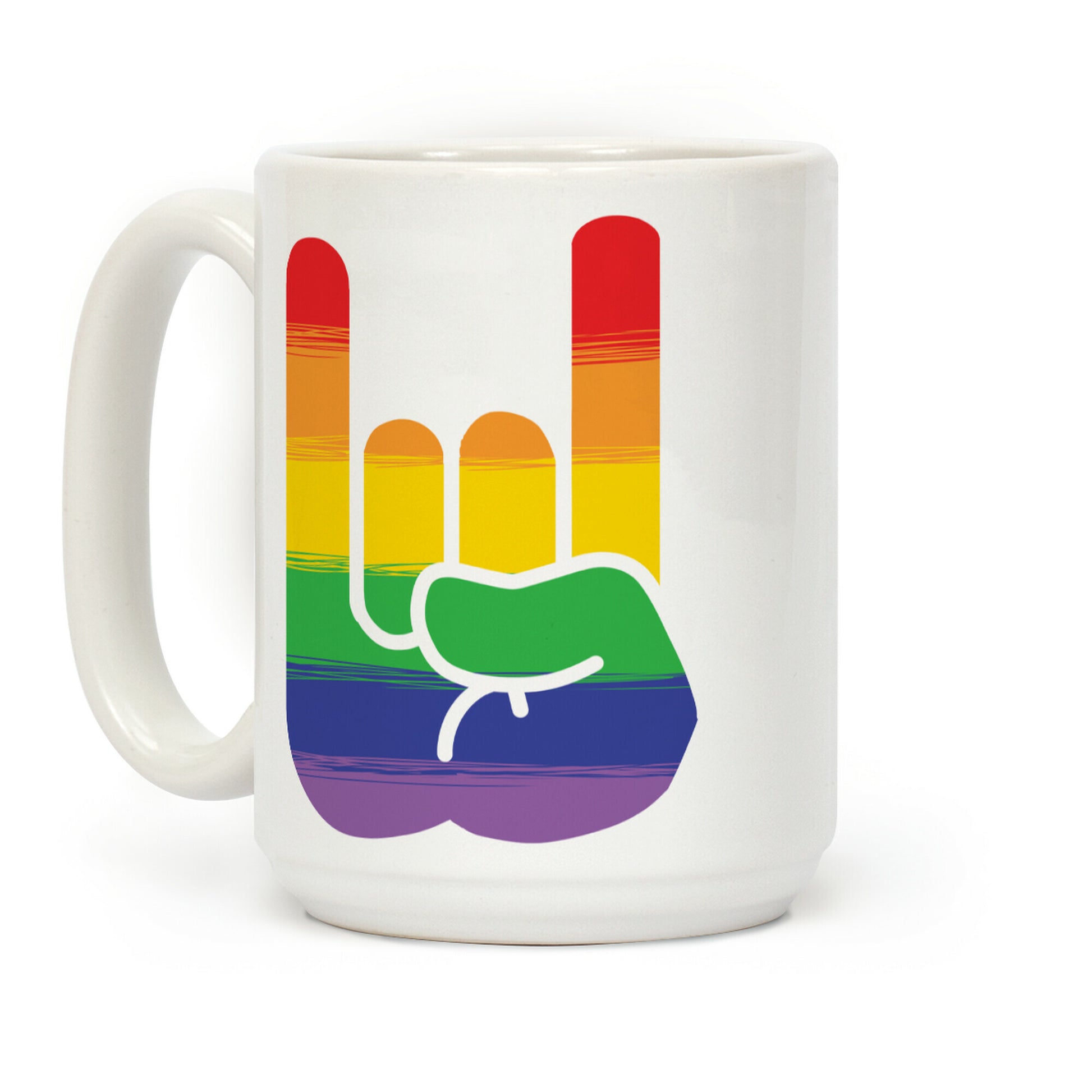 Rock On Gay Pride Coffee Mug