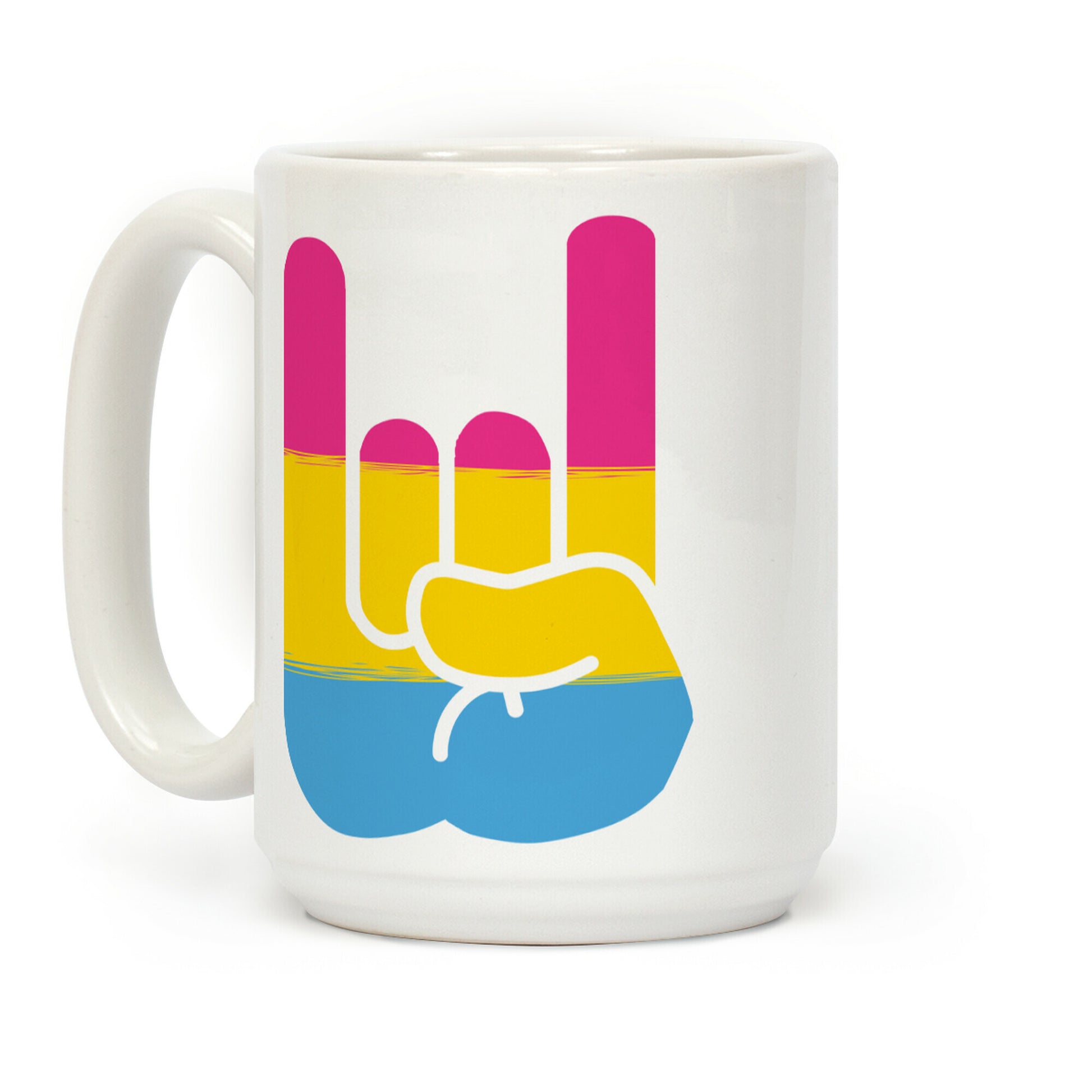 Rock On Pan Pride Coffee Mug