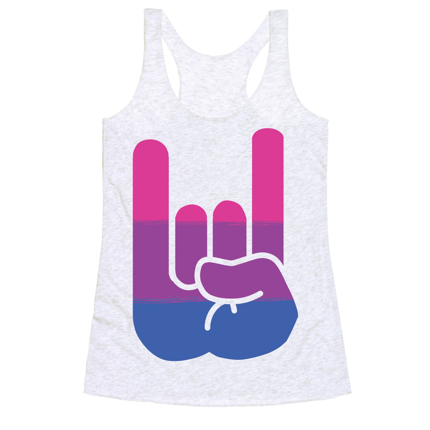 Rock On Bi Pride Racerback Tank