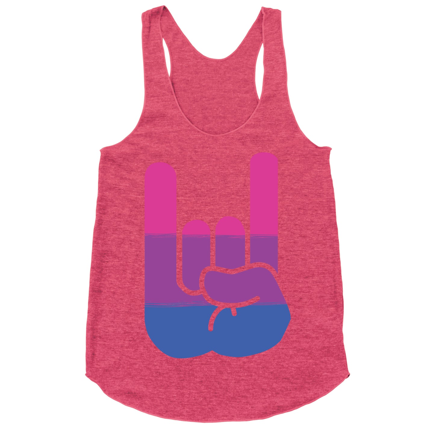 Rock On Bi Pride Racerback Tank