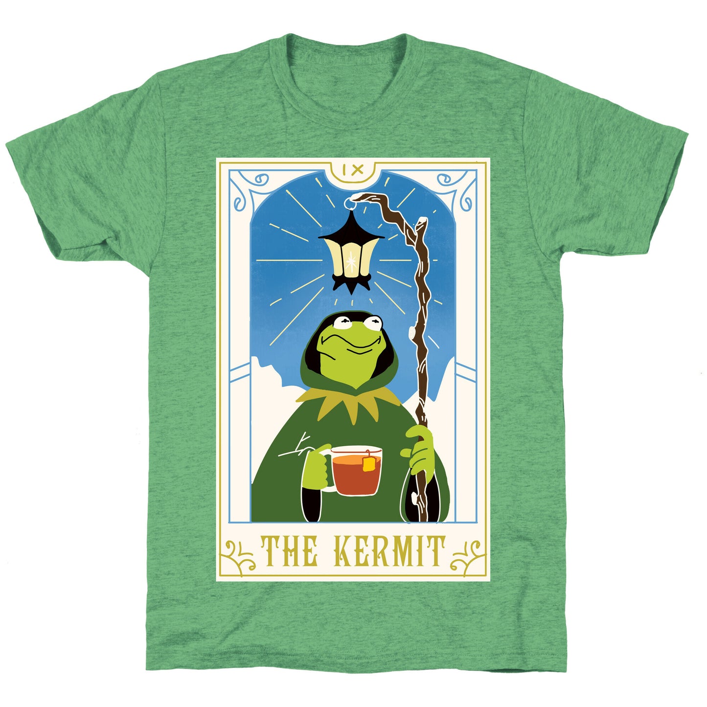The Kermit Tarot Card Unisex Triblend Tee