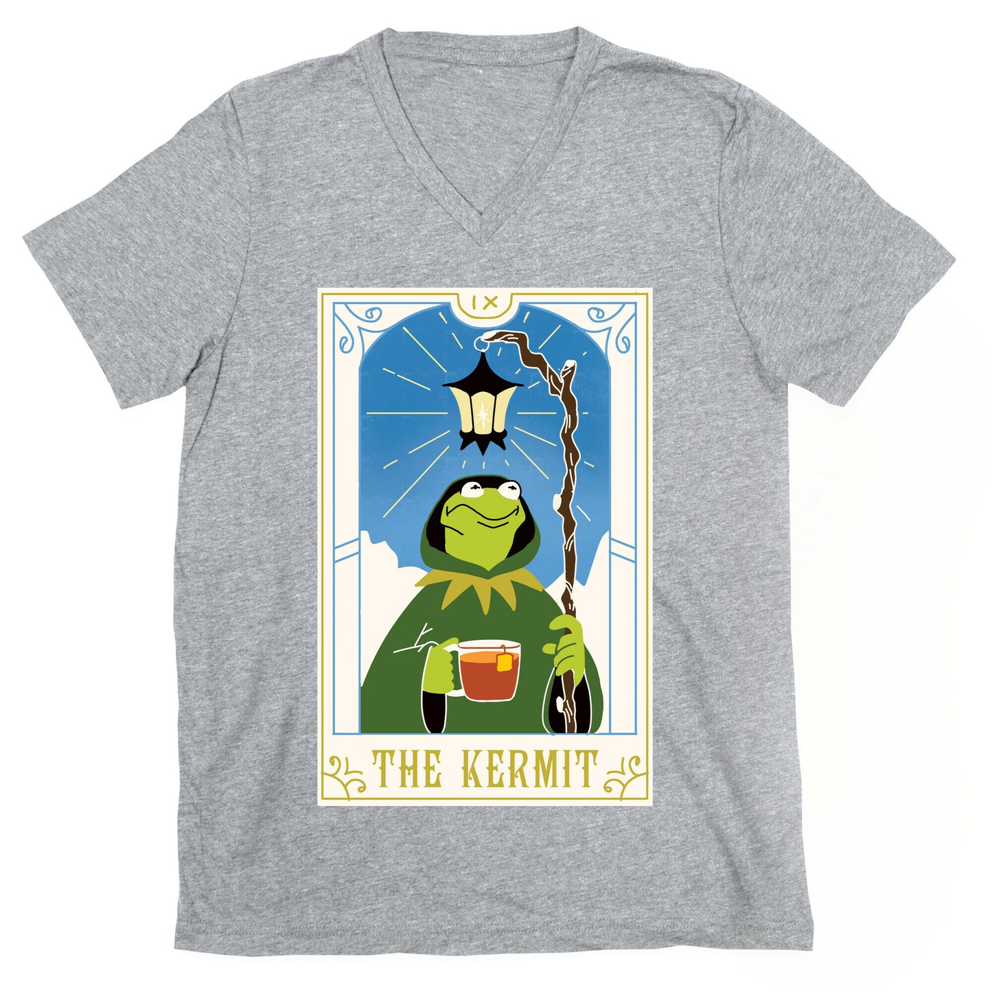 The Kermit Tarot Card V-Neck