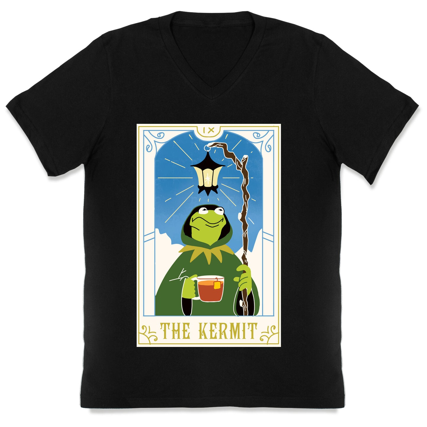 The Kermit Tarot Card V-Neck