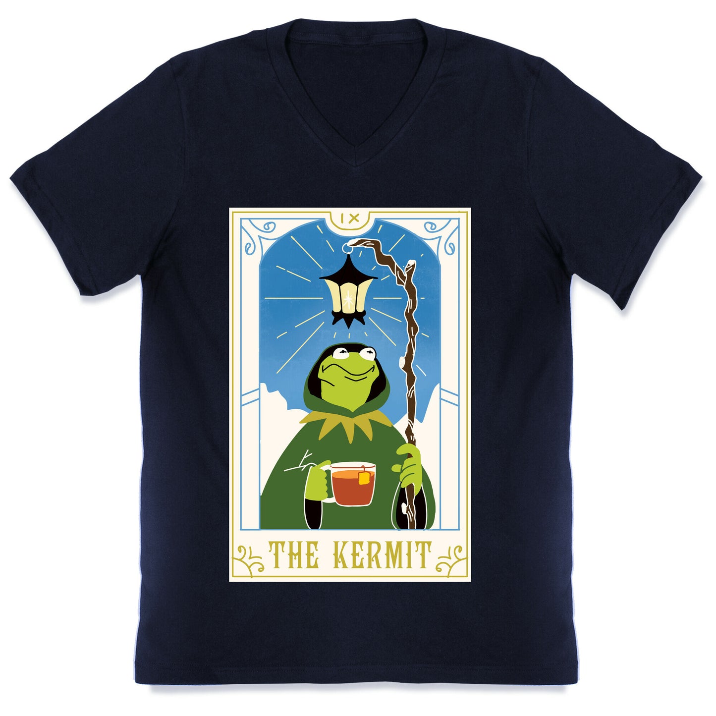 The Kermit Tarot Card V-Neck
