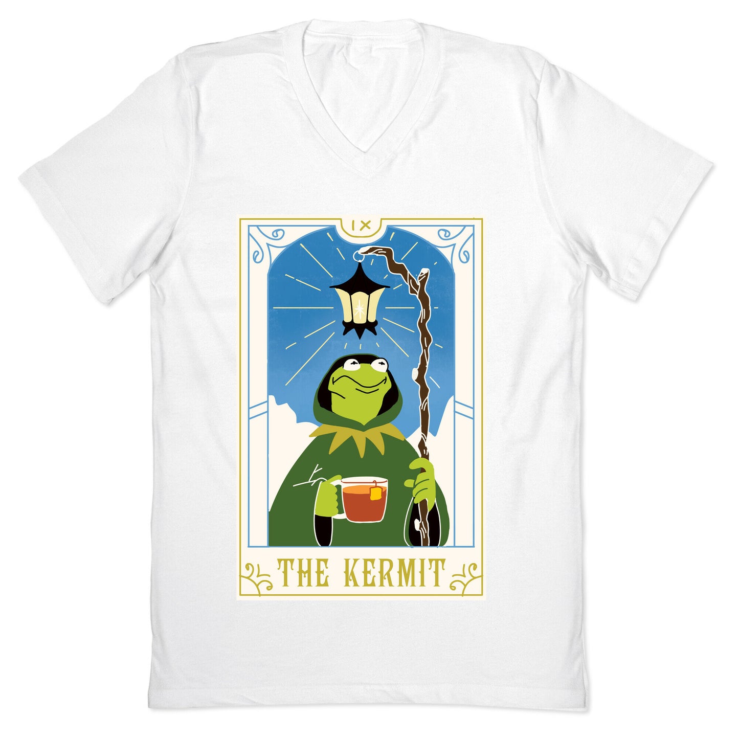 The Kermit Tarot Card V-Neck