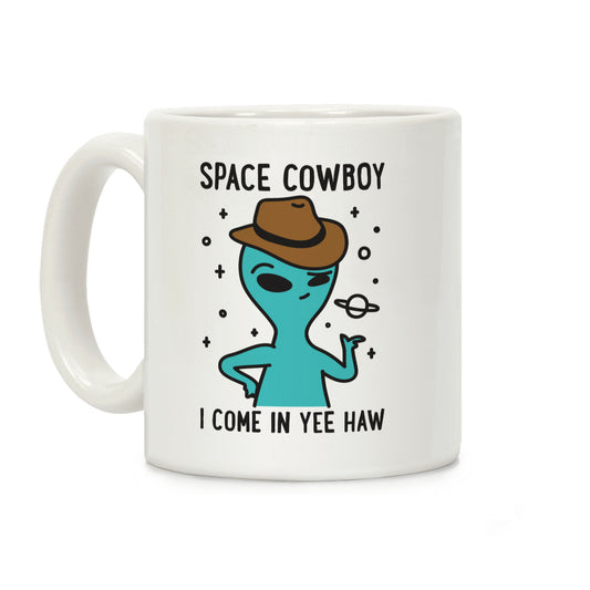 Space Cowboy Alien Coffee Mug
