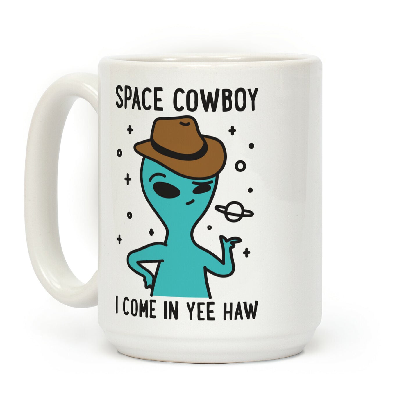 Space Cowboy Alien Coffee Mug