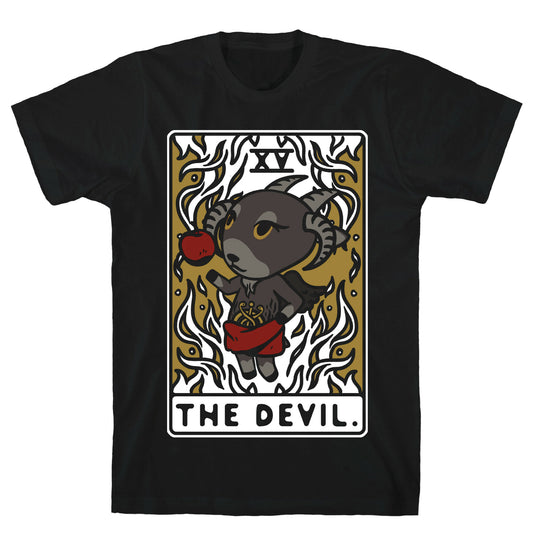The Devil Tarot Card Animal Crossing Parody T-Shirt