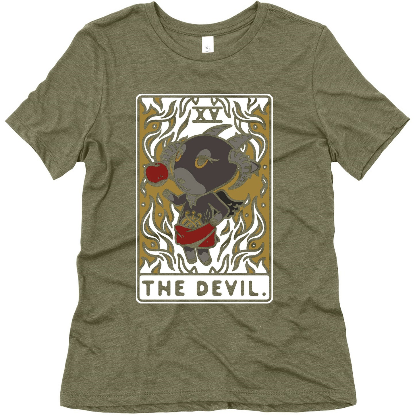 The Devil Tarot Card Animal Crossing Parody Women's Triblend Tee