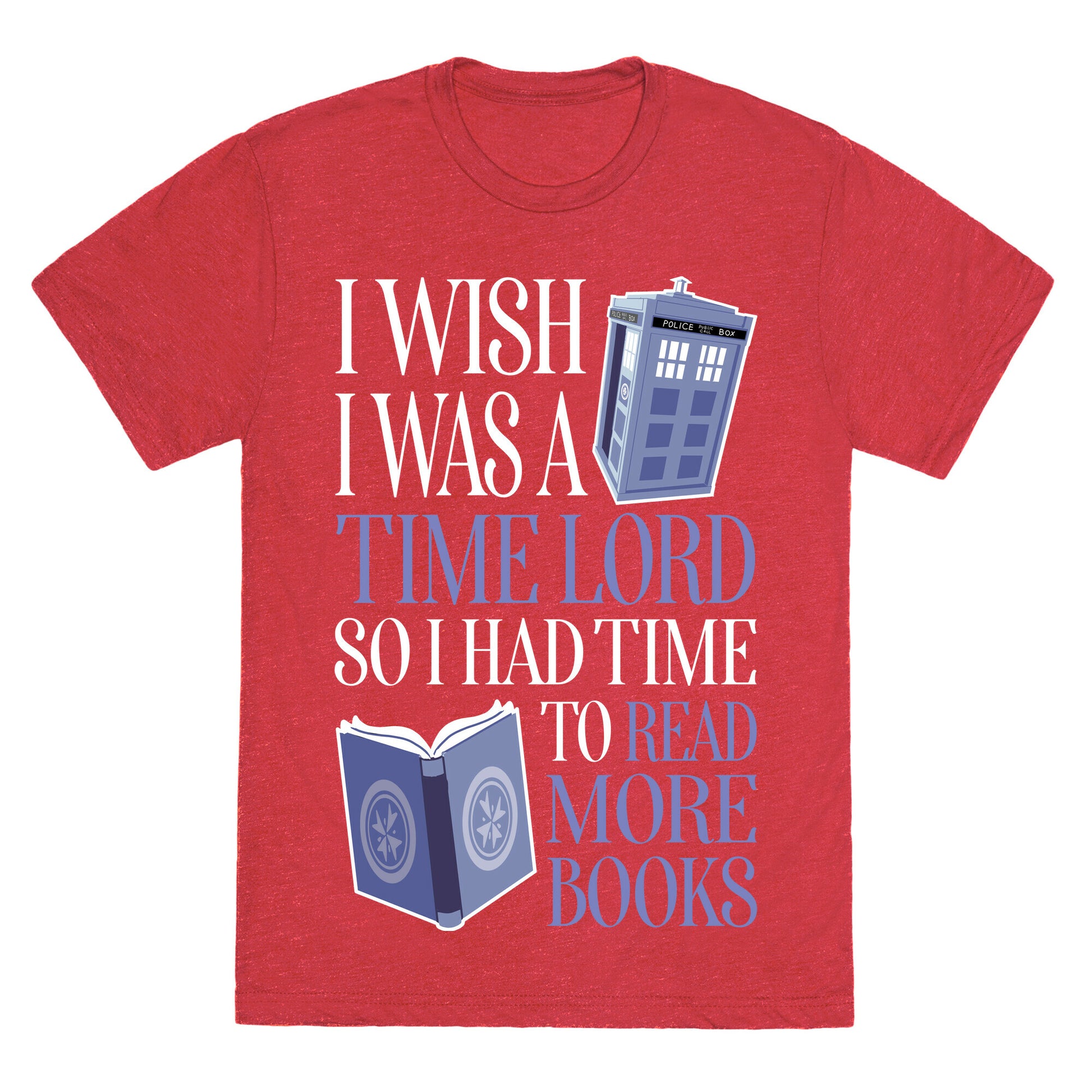 I Wish I Was A Time Lord So I Had Time To Read More Books Unisex Triblend Tee
