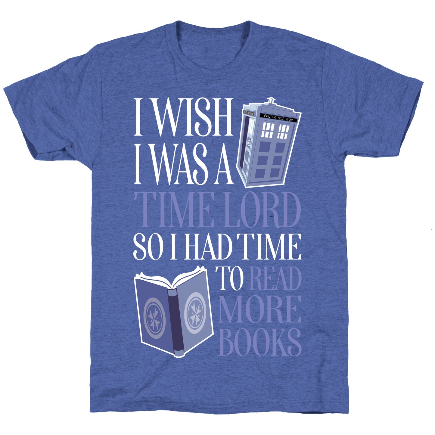 I Wish I Was A Time Lord So I Had Time To Read More Books Unisex Triblend Tee
