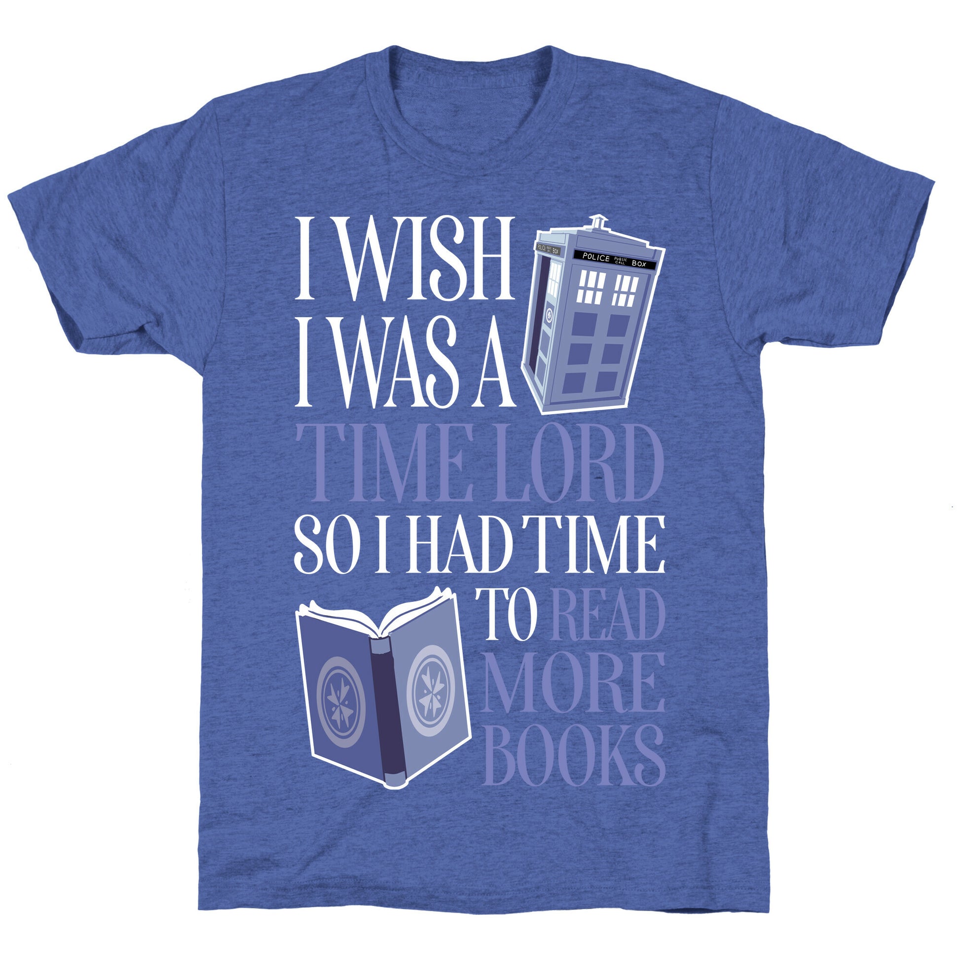 I Wish I Was A Time Lord So I Had Time To Read More Books Unisex Triblend Tee