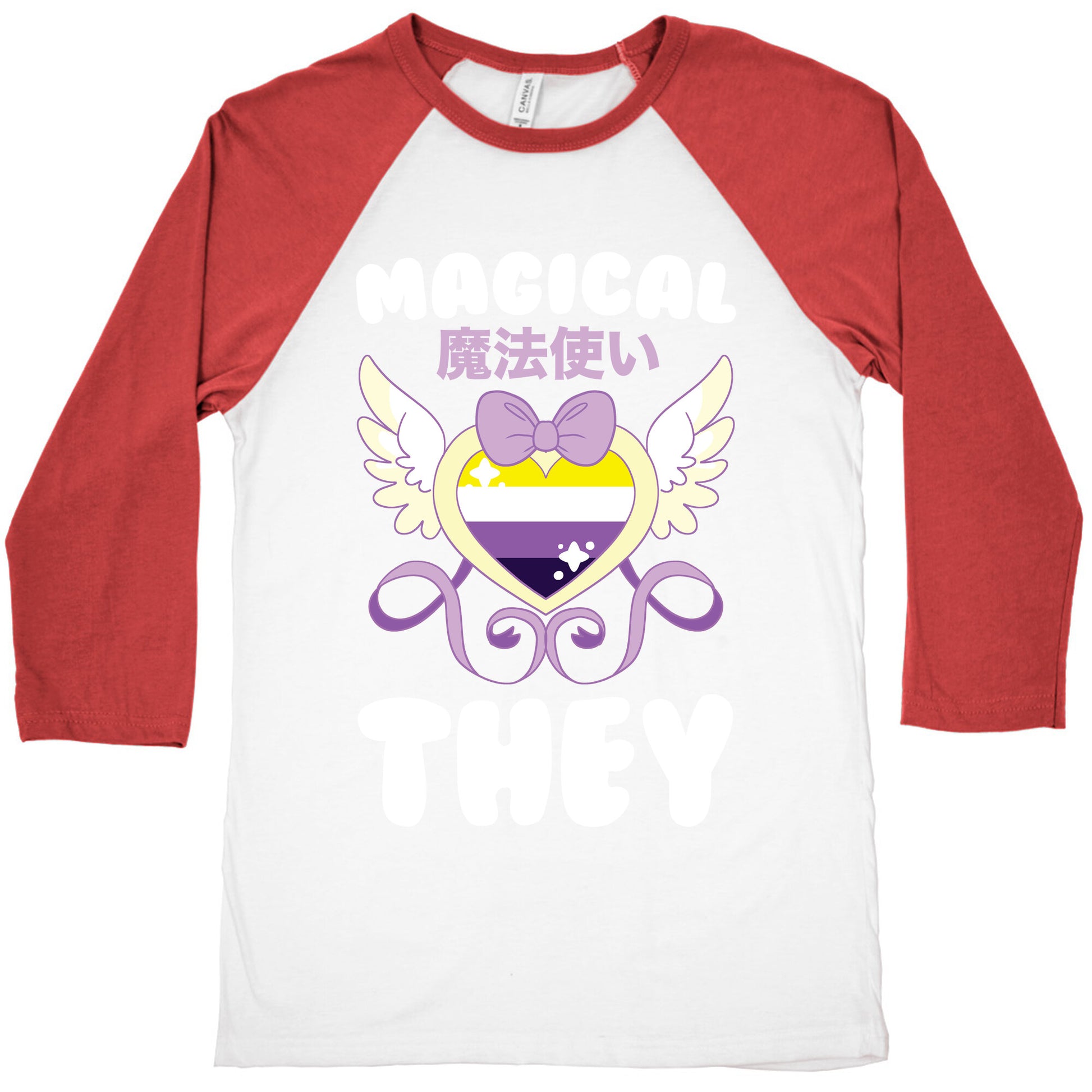Magical They - Non-binary Pride Baseball Tee