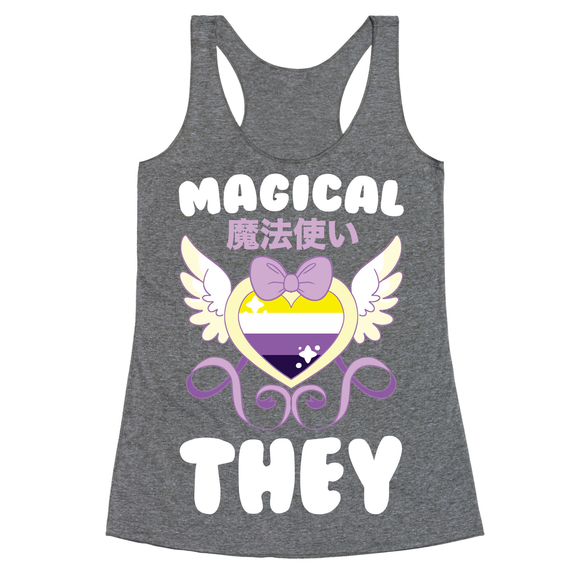 Magical They - Non-binary Pride Racerback Tank