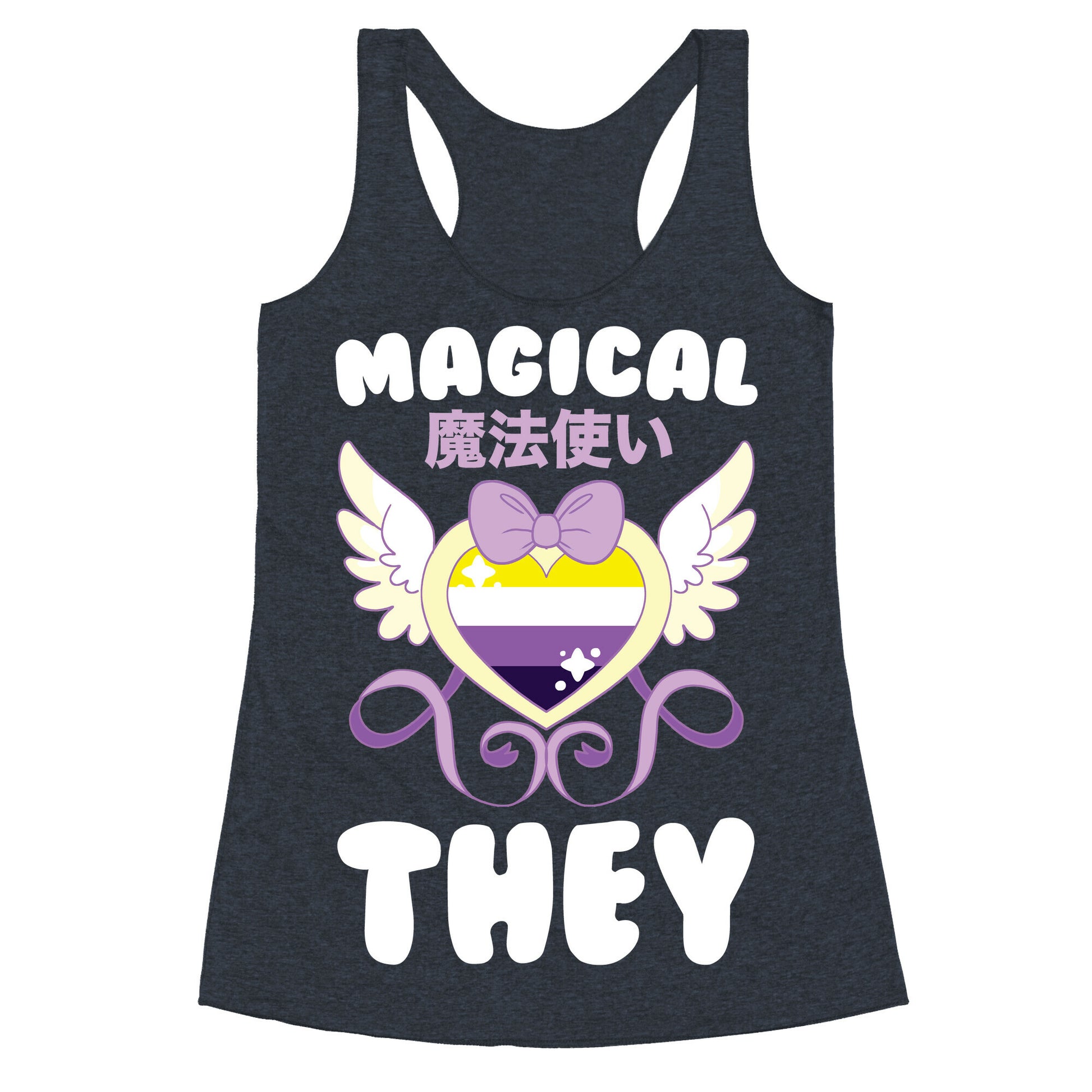 Magical They - Non-binary Pride Racerback Tank