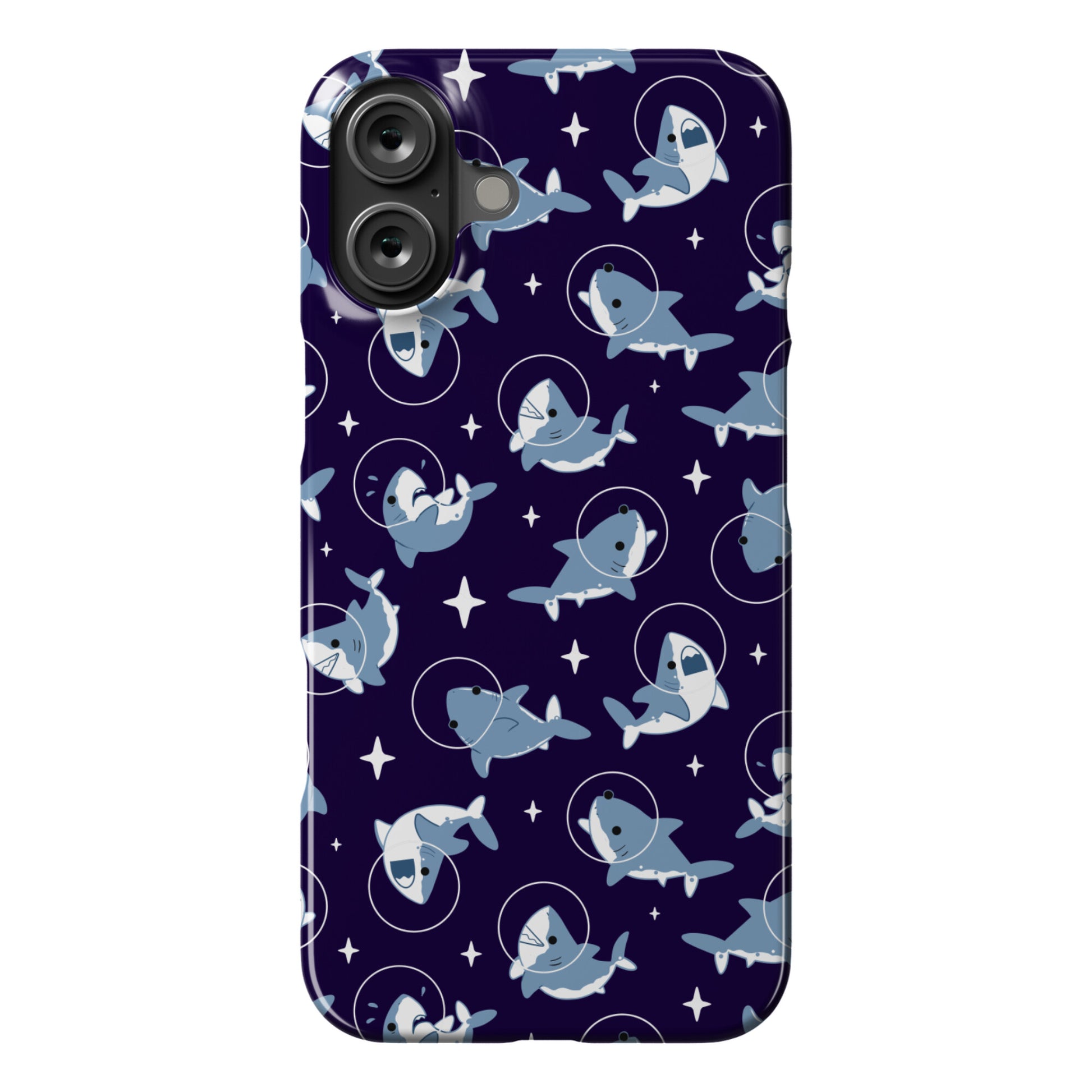 Space Shark Pattern Phone Case