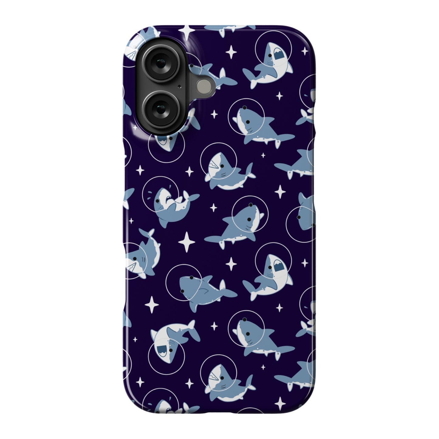 Space Shark Pattern Phone Case