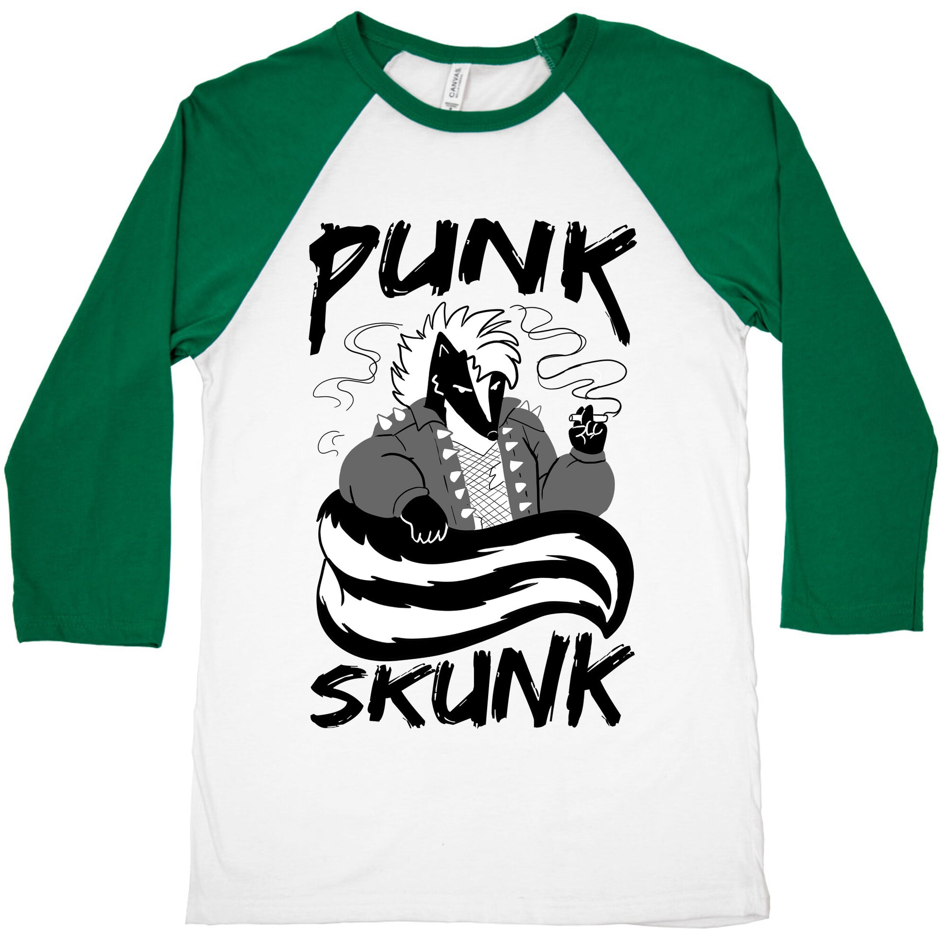 Punk Skunk Baseball Tee
