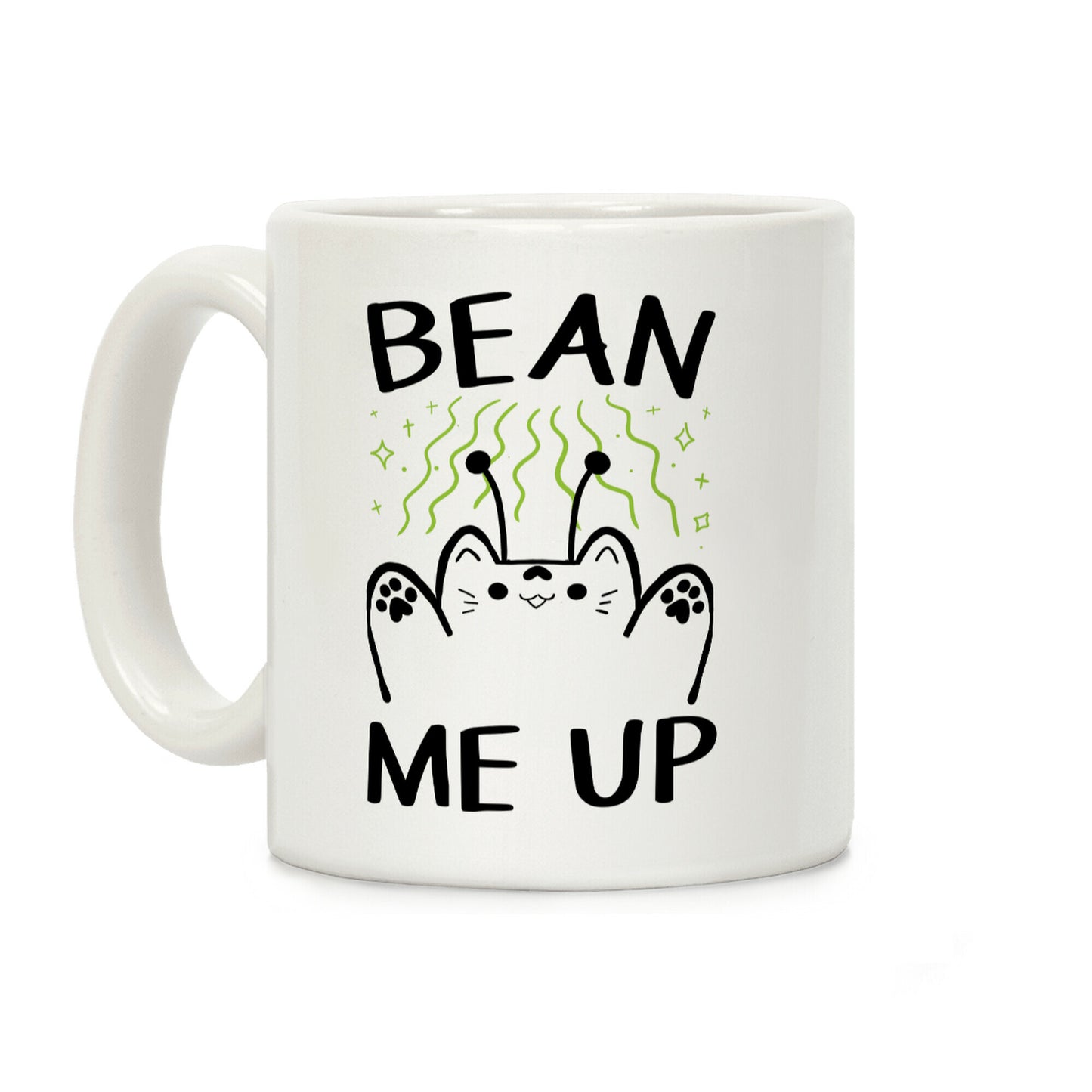 Bean Me Up CAT Coffee Mug