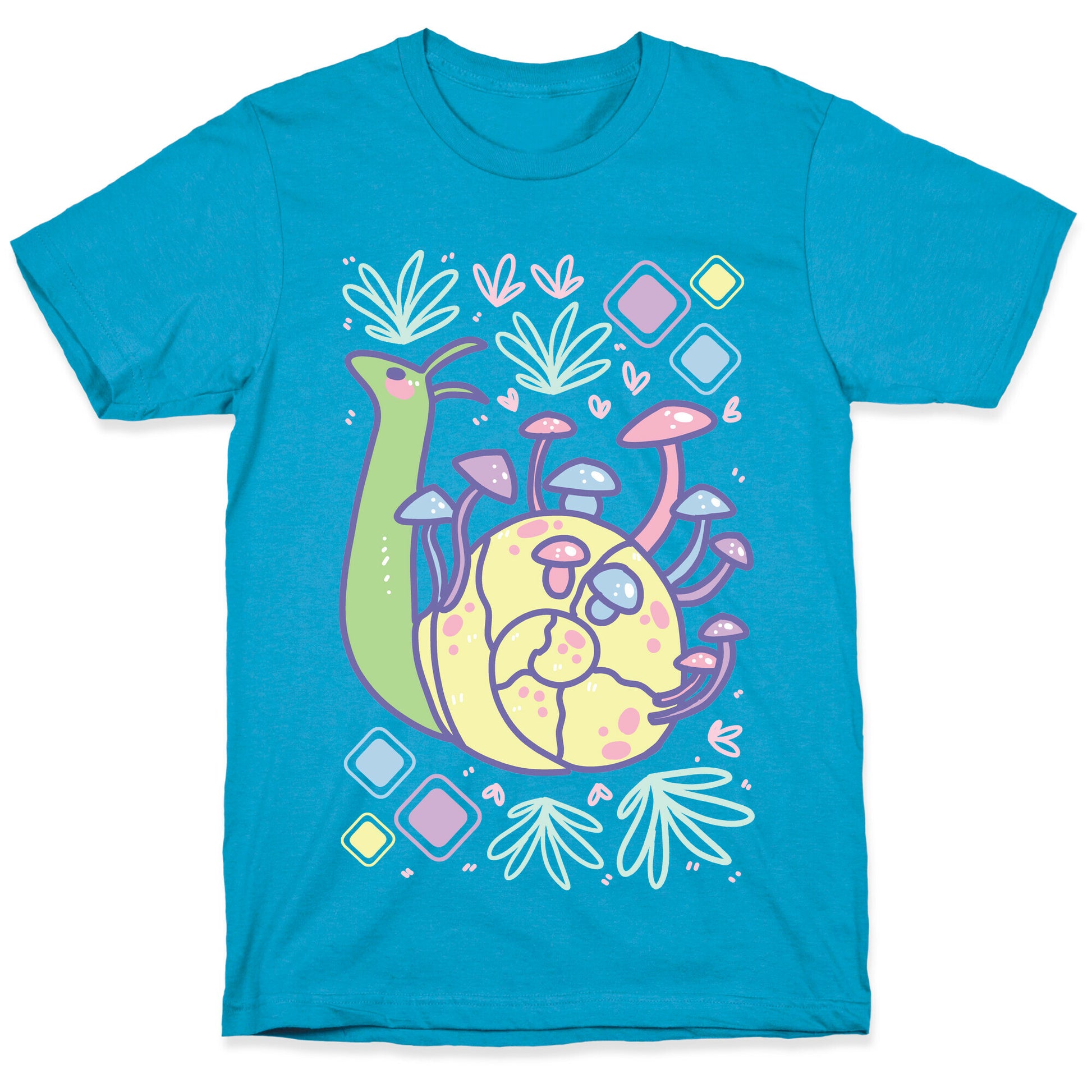 Pastel Mushroom Snail Unisex Triblend Tee