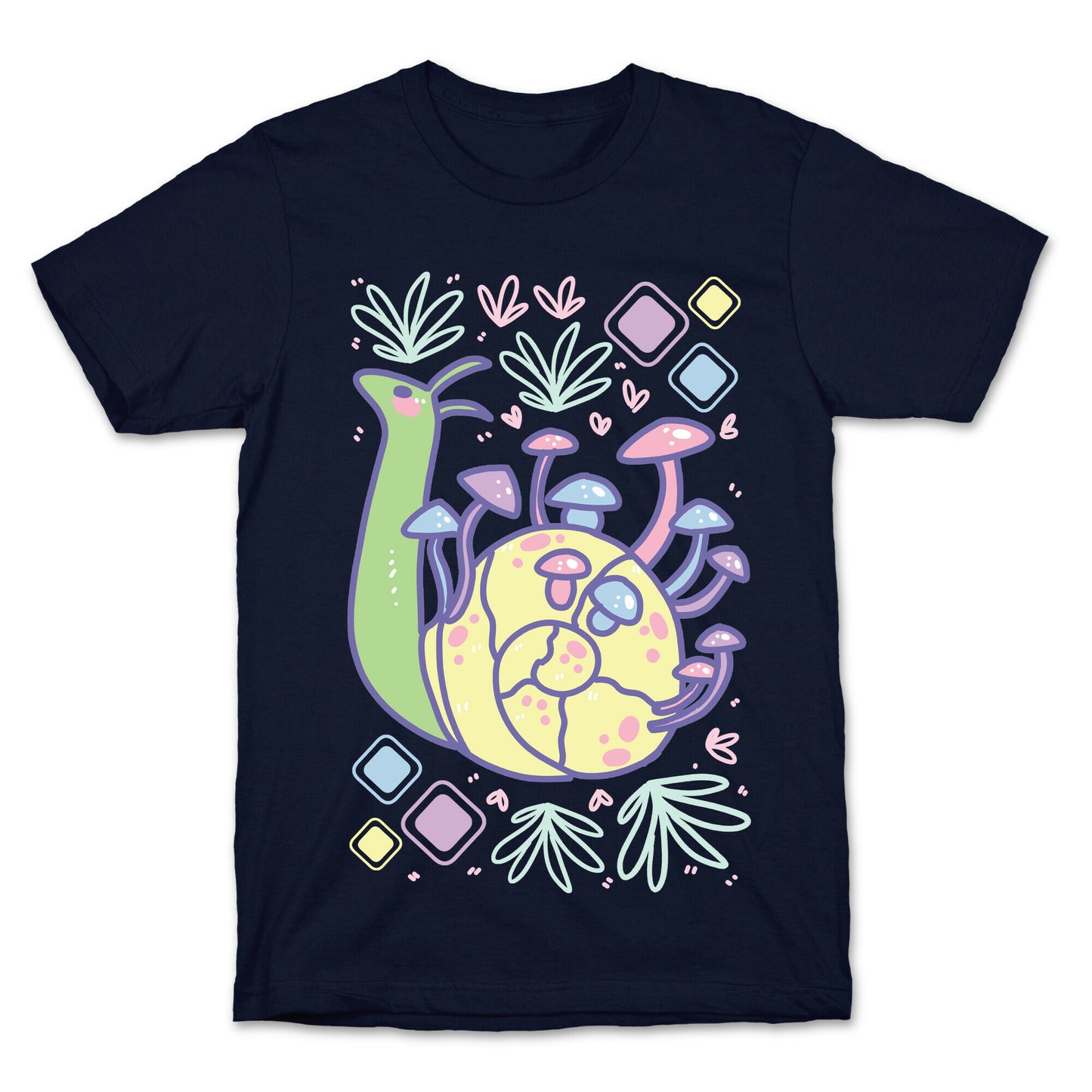 Pastel Mushroom Snail T-Shirt