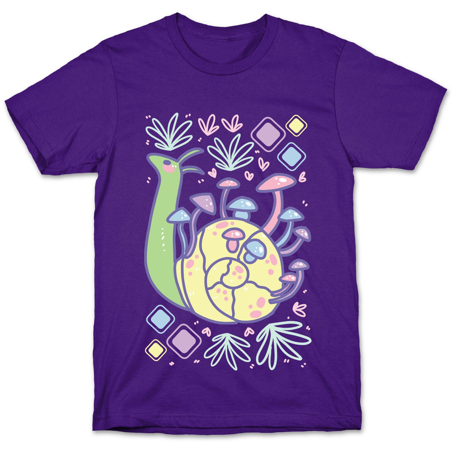Pastel Mushroom Snail T-Shirt