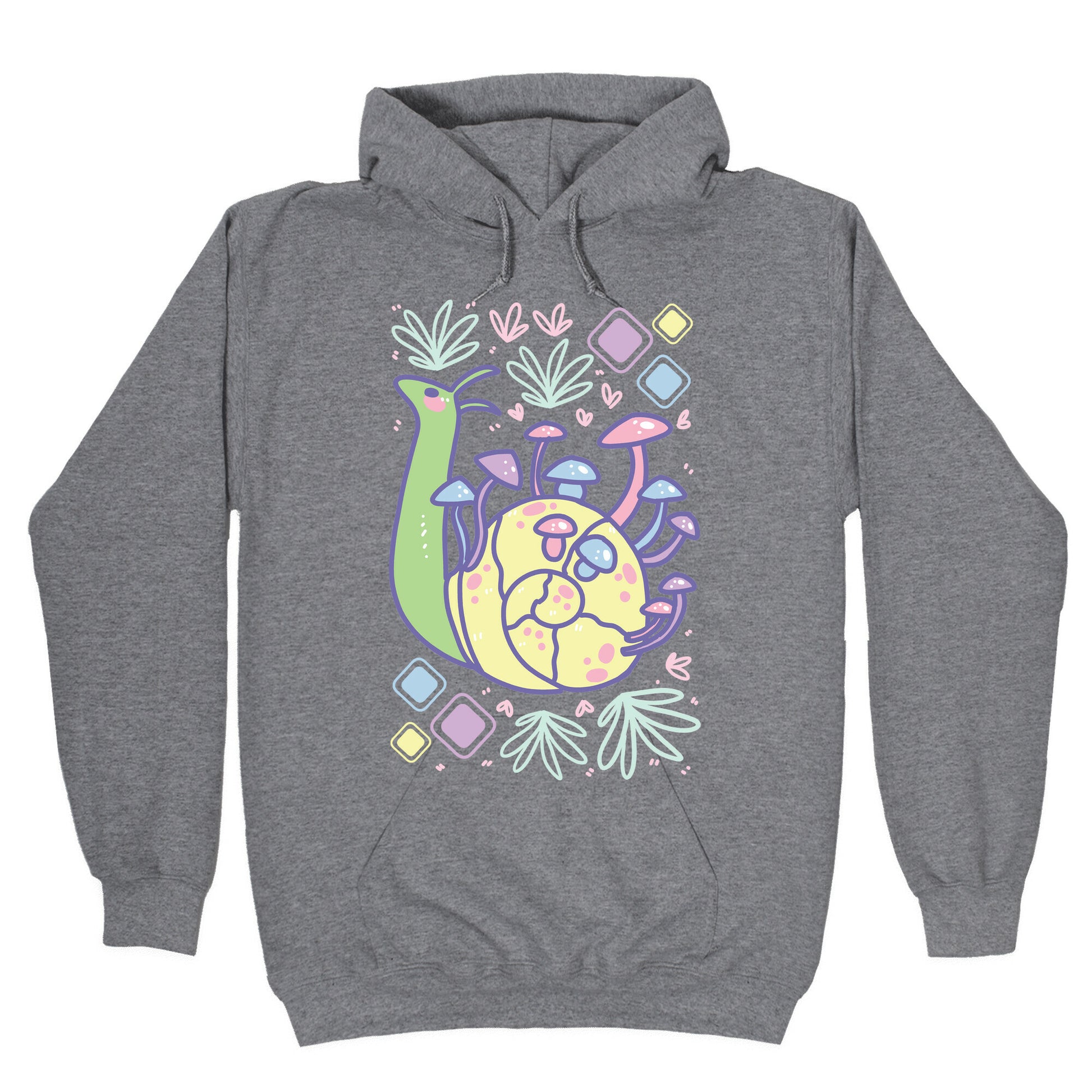 Pastel Mushroom Snail Hoodie