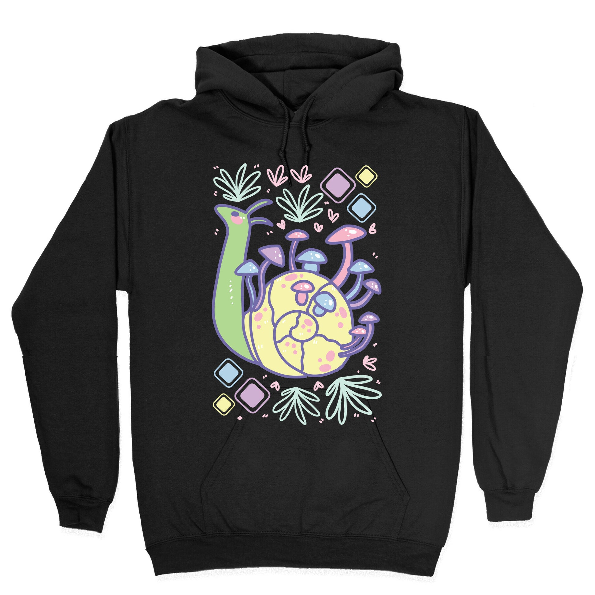 Pastel Mushroom Snail Hoodie