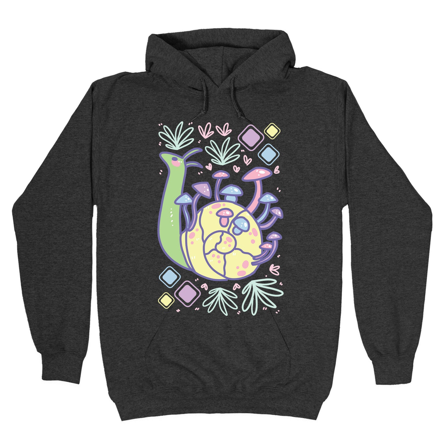 Pastel Mushroom Snail Hoodie